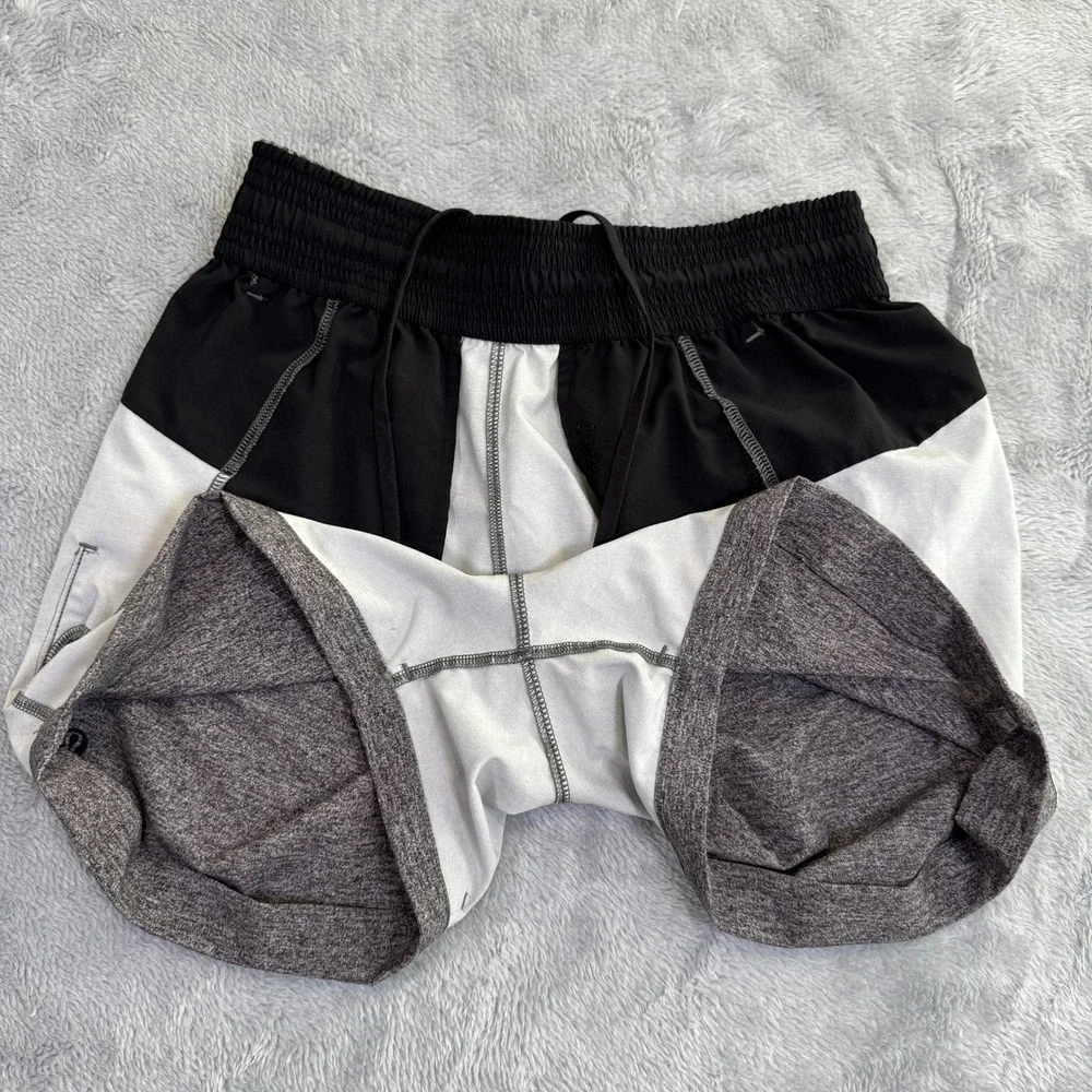 Lululemon Shorts Women 2 Heather Lux Heather Gray Spring Break Away Short II 3